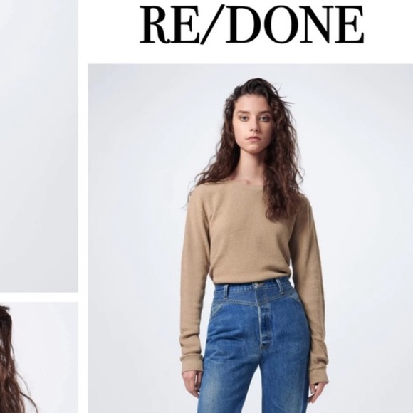 RE/DONE Thermal long sleeve in Sand. NWT SIZE M - Picture 3 of 5